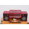 Đài radio cassette đĩa than VICTRO DC-33 đỏ