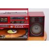Đài radio cassette đĩa than VICTRO DC-33 đỏ