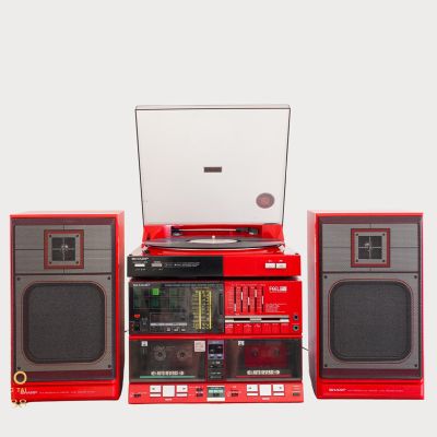 Bộ dàn radio cassette đĩa than Sharp GX TV7